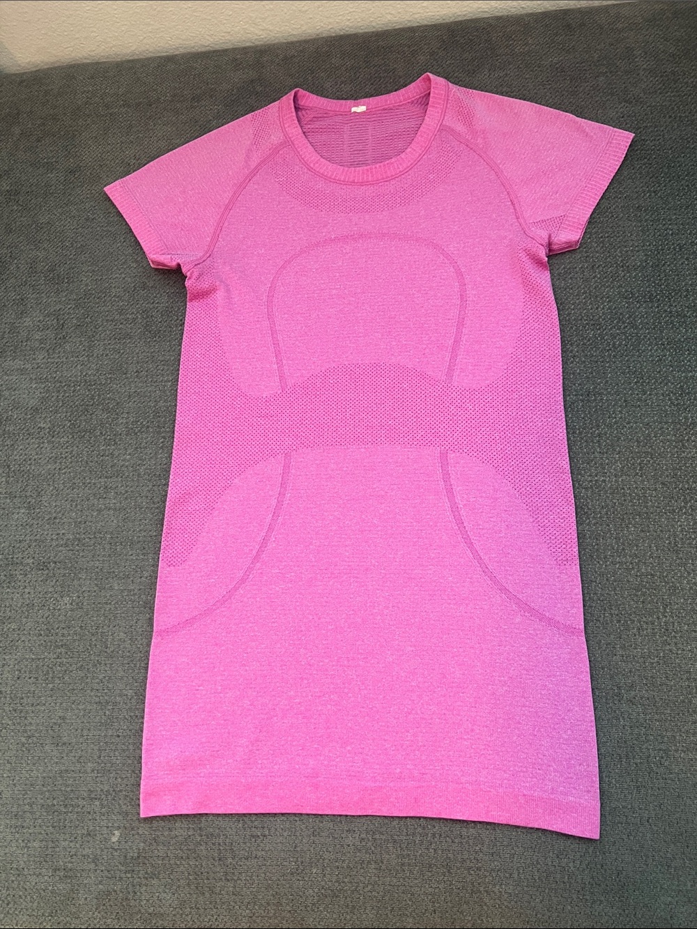 lululemon athletica Seamless Bright Pink Short Sleeve Top